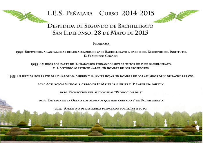 Programa Graduación 2015